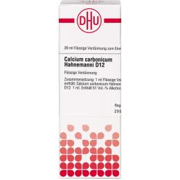 CALCIUM CARBONICUM Hahnemanni D 12 Dilution 20 ml