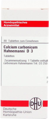 CALCIUM CARBONICUM Hahnemanni D 3 Tabletten 80 St