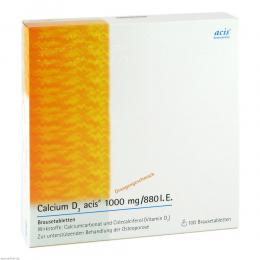 CALCIUM D3 acis 1000 mg/880 Brausetabletten 100 St Brausetabletten