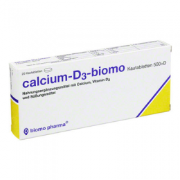 CALCIUM-D3-biomo Kautabletten 500+D 48 g