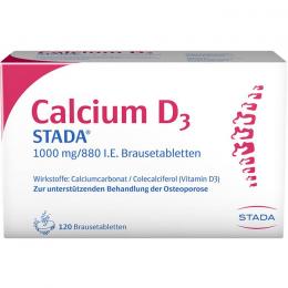 CALCIUM D3 STADA 1000 mg/880 I.E. Brausetabletten 120 St.