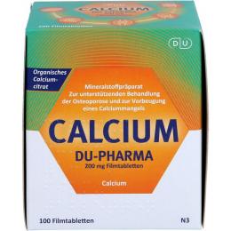 CALCIUM DU-Pharma 200 mg Filmtabletten 100 St.