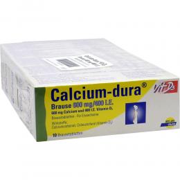 Calcium-dura Vit D3 600mg/400 internationale Einheit 50 St Brausetabletten