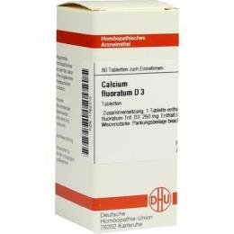 CALCIUM FLUORATUM D 3 Tabletten 80 St