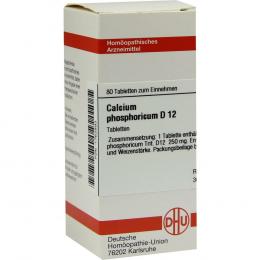 CALCIUM PHOSPHORICUM D 12 Tabletten 80 St Tabletten