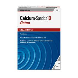 CALCIUM SANDOZ D Osteo 500 mg/1.000 I.E. Kautabl. 120 St.