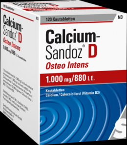 CALCIUM SANDOZ D Osteo intens Kautabletten 120 St