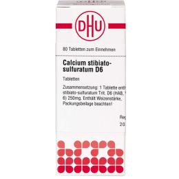 CALCIUM STIBIATO sulfuratum D 6 Tabletten 80 St.