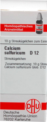 CALCIUM SULFURICUM D 12 Globuli 10 g