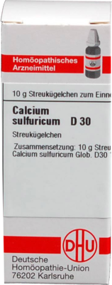 CALCIUM SULFURICUM D 30 Globuli 10 g