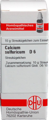 CALCIUM SULFURICUM D 6 Globuli 10 g