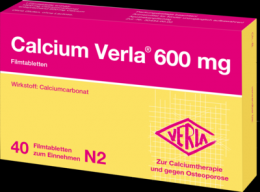 CALCIUM VERLA 600 mg Filmtabletten 40 St