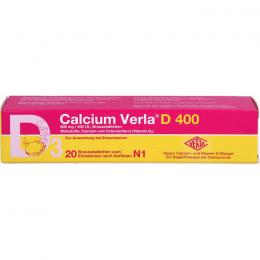 CALCIUM VERLA D 400 Brausetabletten 20 St.