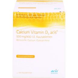 CALCIUM VITAMIN D3 acis 500 mg/400 I.E. Kautabl. 100 St.