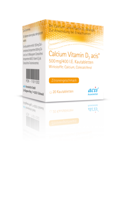 CALCIUM VITAMIN D3 acis 500 mg/400 I.E. Kautabl. 120 St