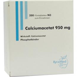 CALCIUMACETAT 950 mg Filmtabletten 200 St Filmtabletten
