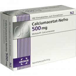 Calciumacetat-Nefro 500mg 100 St Filmtabletten
