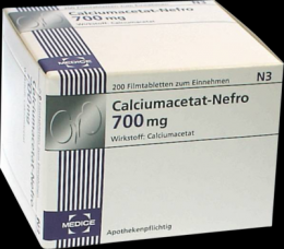 CALCIUMACETAT NEFRO 700 mg Filmtabletten 100 St