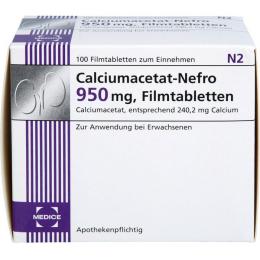 CALCIUMACETAT NEFRO 950 mg Filmtabletten 100 St.