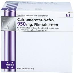 CALCIUMACETAT NEFRO 950 mg Filmtabletten 200 St.