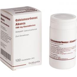 CALCIUMCARBONAT ABANTA 500 mg Kautabletten 100 St.