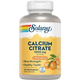 CALCIUMCITRAT 1000 mg Solaray Kautabletten 60 St. (125 g)