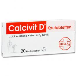Calcivit D Kautabletten 20 St Kautabletten