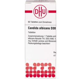 CANDIDA ALBICANS D 30 Tabletten 80 St.