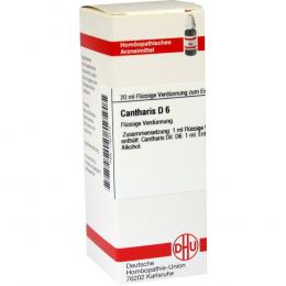 CANTHARIS D 6 Dilution 20 ml Dilution