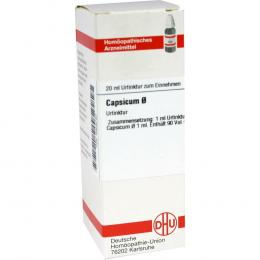 Ein aktuelles Angebot für CAPSICUM Urtinktur D 1 20 ml Dilution Naturheilkunde & Homöopathie - jetzt kaufen, Marke DHU-Arzneimittel GmbH & Co. KG.