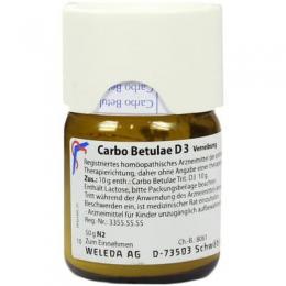 CARBO BETULAE D 3 Trituration 50 g