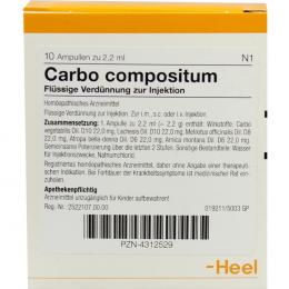 Ein aktuelles Angebot für CARBO COMPOSITUM Ampullen 10 St Ampullen  - jetzt kaufen, Marke Biologische Heilmittel Heel GmbH.