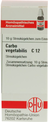 CARBO VEGETABILIS C 12 Globuli 10 g