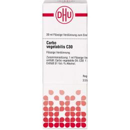 CARBO VEGETABILIS C 30 Dilution 20 ml