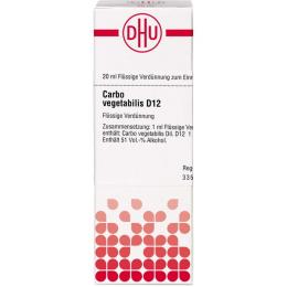 CARBO VEGETABILIS D 12 Dilution 20 ml