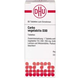 CARBO VEGETABILIS D 30 Tabletten 80 St.
