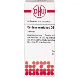 CARDUUS MARIANUS D 6 Tabletten 80 St.