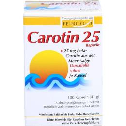 CAROTIN 25 Feingold Kapseln 100 St. (41,5 g)