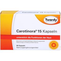 CAROTINORA 15 Kapseln 90 St. (34,2 g)