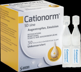 CATIONORM SD sine Einzeldosispipetten 30X0.4 ml