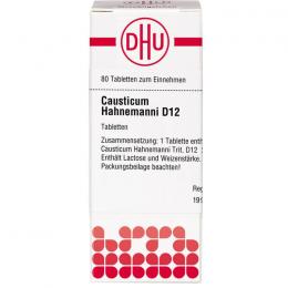 CAUSTICUM HAHNEMANNI D 12 Tabletten 80 St.