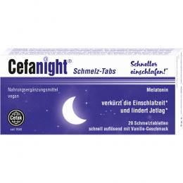 Ein aktuelles Angebot für CEFANIGHT Schmelz-Tabs 20 St Schmelztabletten Durchschlaf- & Einschlafhilfen - jetzt kaufen, Marke Cefak KG.