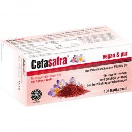 Ein aktuelles Angebot für CEFASAFRA Hartkapseln 100 St Hartkapseln Nahrungsergänzungsmittel - jetzt kaufen, Marke Cefak KG.