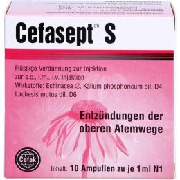 CEFASEPT S Injektionslösung 10 St.