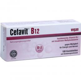 Cefavit B12 Kautabletten mit hochdosierten Vitamin B12 100 St Kautabletten