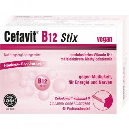 Ein aktuelles Angebot für CEFAVIT B12 Stix Granulat 45 St Granulat Multivitamine & Mineralstoffe - jetzt kaufen, Marke Cefak KG.