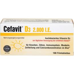 CEFAVIT D3 2.000 I.E. Filmtabletten 100 St. (13,7 g)