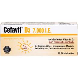 CEFAVIT D3 7.000 I.E. Filmtabletten 20 St. (7,4 g)