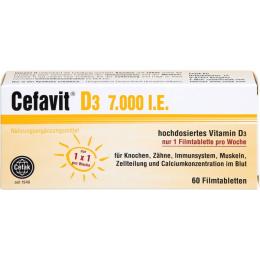 CEFAVIT D3 7.000 I.E. Filmtabletten 60 St. (22,1 g)