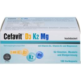 CEFAVIT D3 K2 Mg 2.000 I.E. Hartkapseln 100 St. (77,7 g)